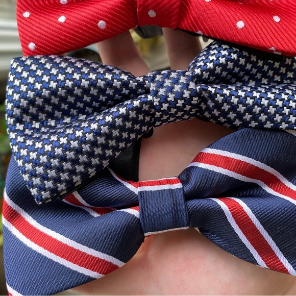 NEW ✨ Set of 3 Adjustable No Tie Bow Ties - Picture 6 of 7